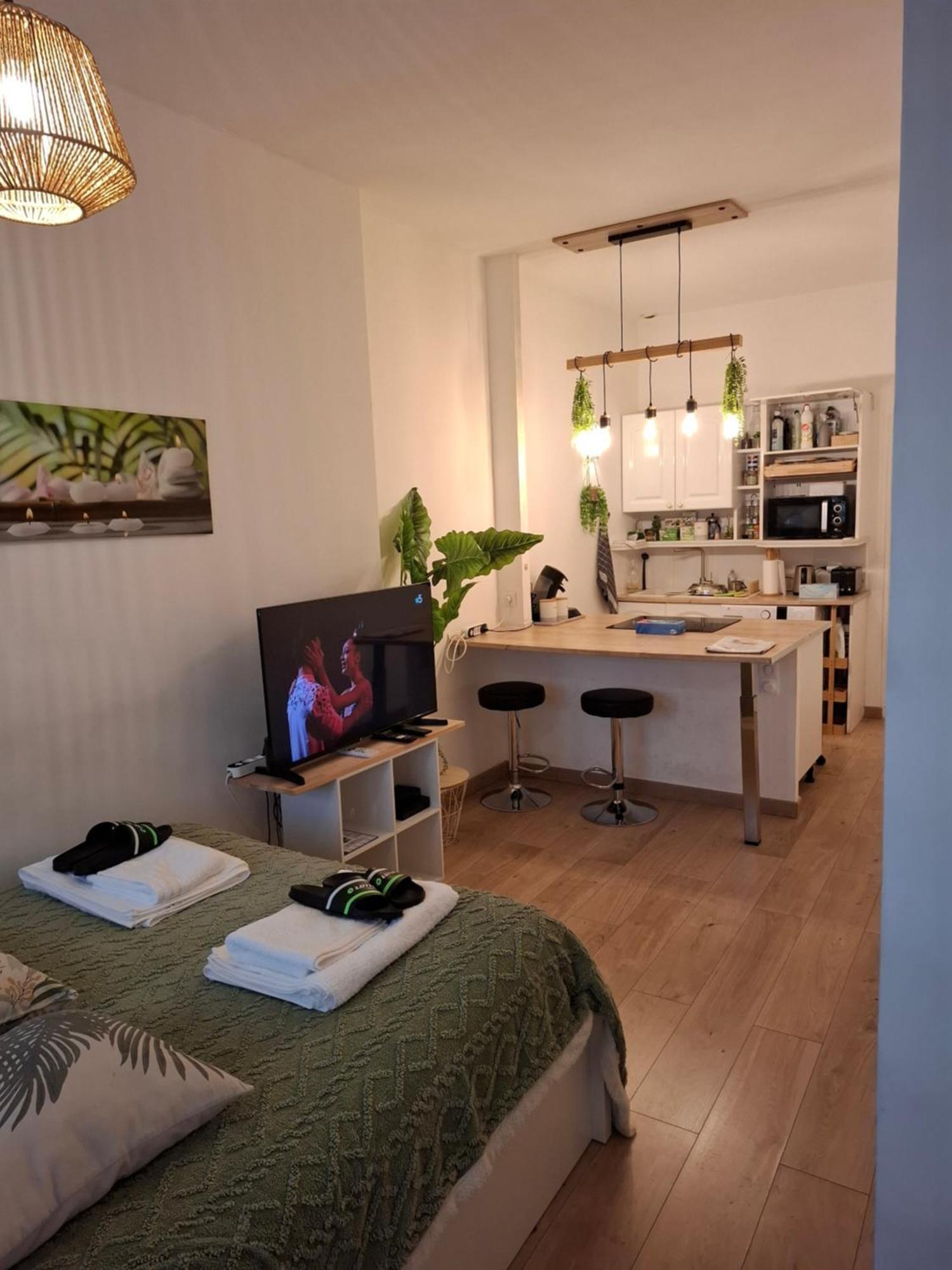 Studio La Casa De Planel Gare Saint Roch Montpellier Bagian luar foto